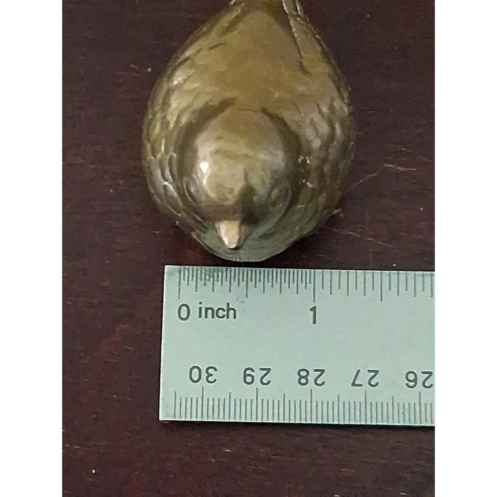 MCM Vintage Brass Finch Bird Swallow Brass Figurine Paperweight 3